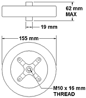 SPHT 155 mm Diameter Power Disk Ceramic Capacitors - 2